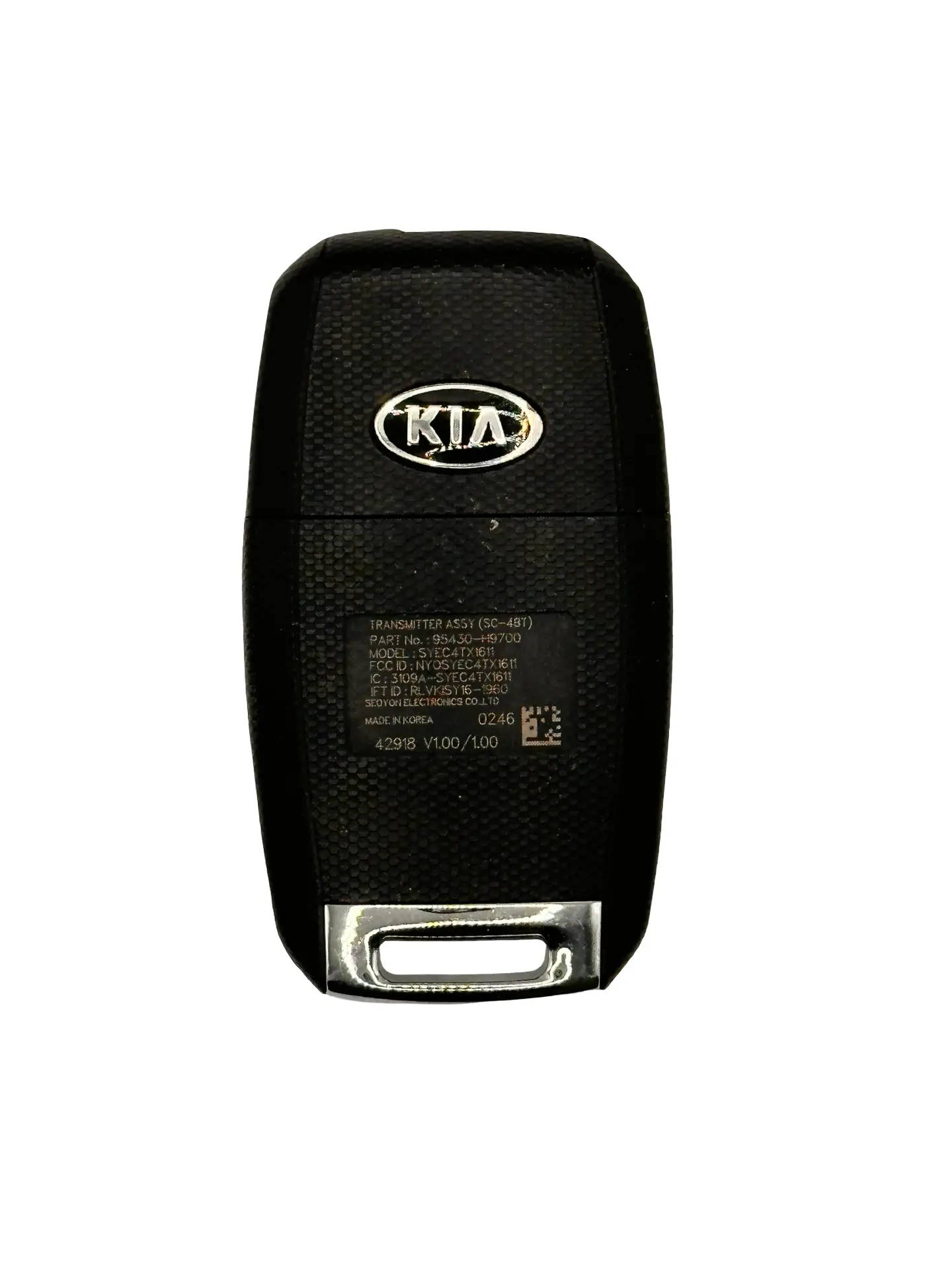 2018-2021 Kia Rio 4-Button Flip Key PN: 95430-H9700 NYOSYEC4TX1611 (SC 4BT) (OEM Refurb) - Image 4